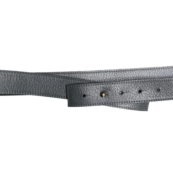 Eileen Fisher Women\'s Gray Leather Belt